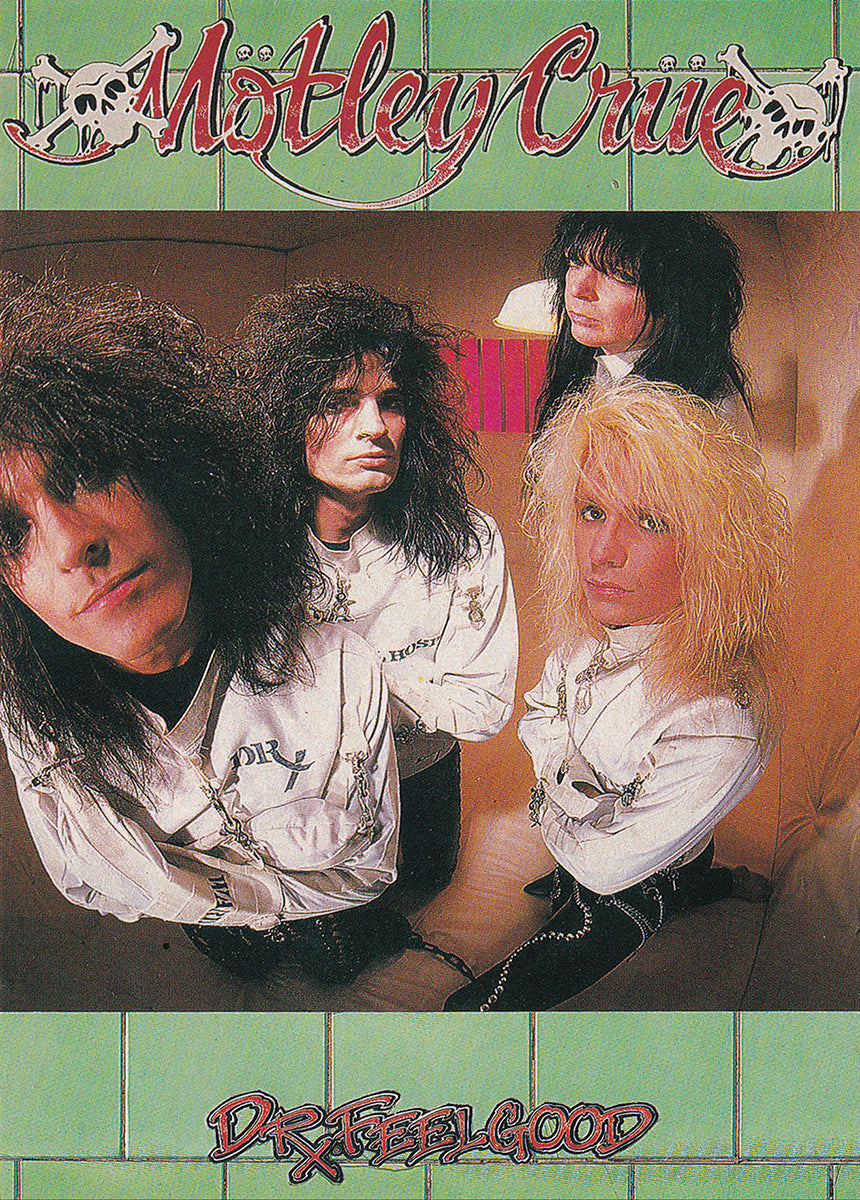 Set Of 80&#39;s Motley Crue Post Cards