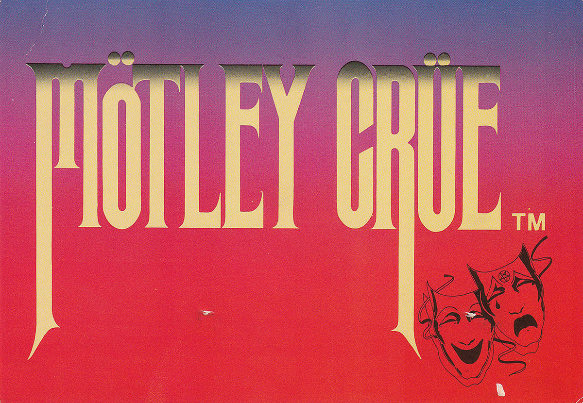 Set Of 80&#39;s Motley Crue Post Cards