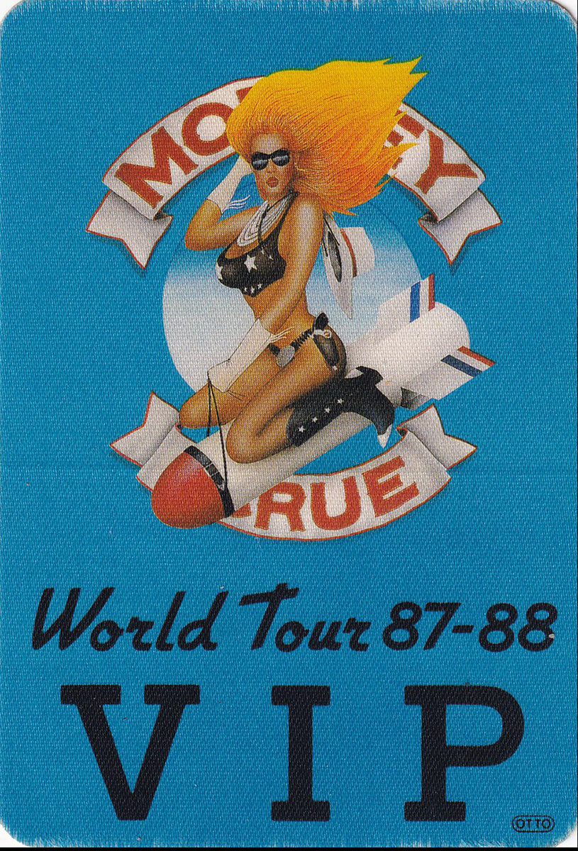 Motley Crue &#39;Girls Girls Girls&#39; World Tour 87-88 After Show Pass