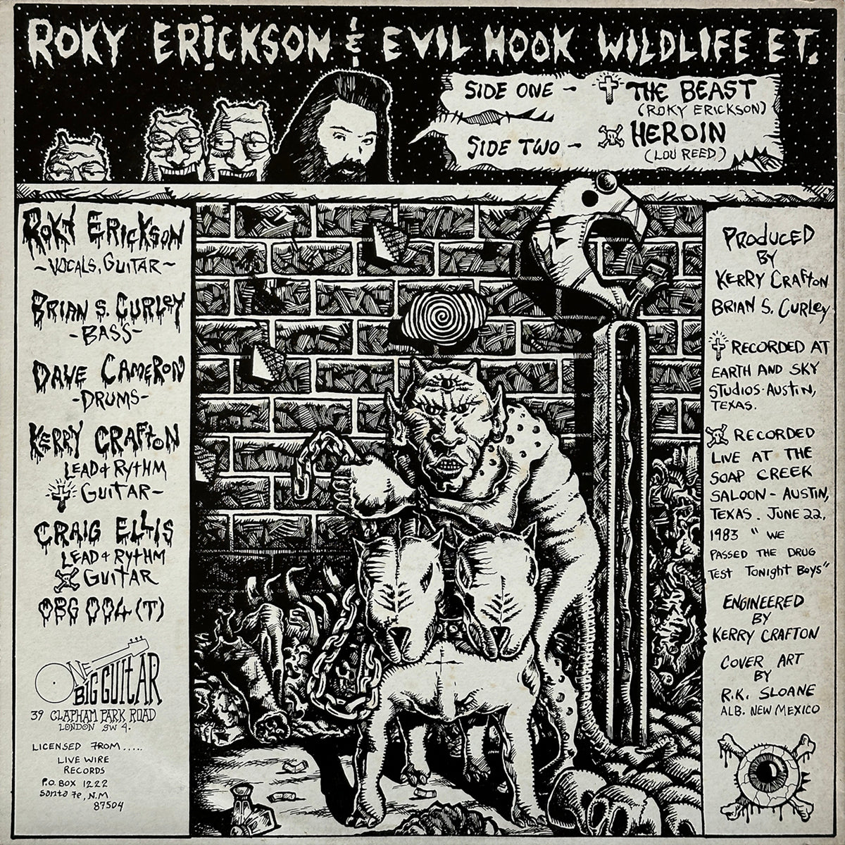 Roky Erickson And Evil Hook Wildlife ET.