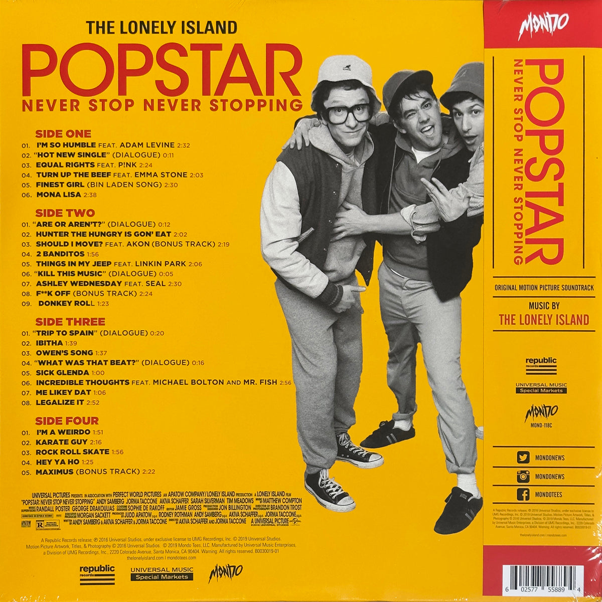 Popstar: Never Stop Never Stopping (Official Soundtrack)