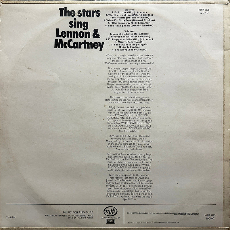 The Stars Sing Lennon &amp; McCartney