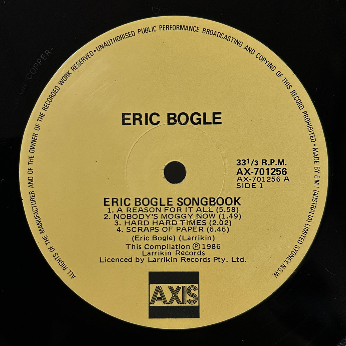 The Eric Bogle Songbook