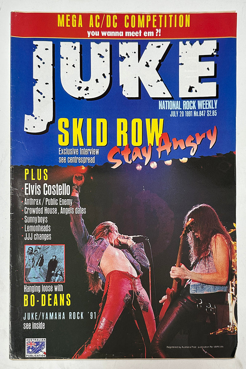 Juke - 20th July 1991 - Issue #847 - Skid Row On Cover