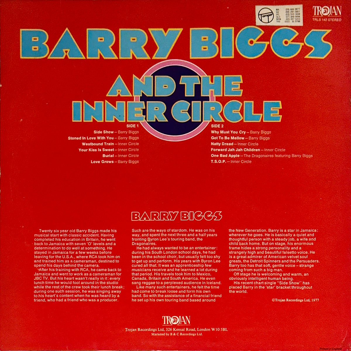 Barry Biggs And The Inner Circle