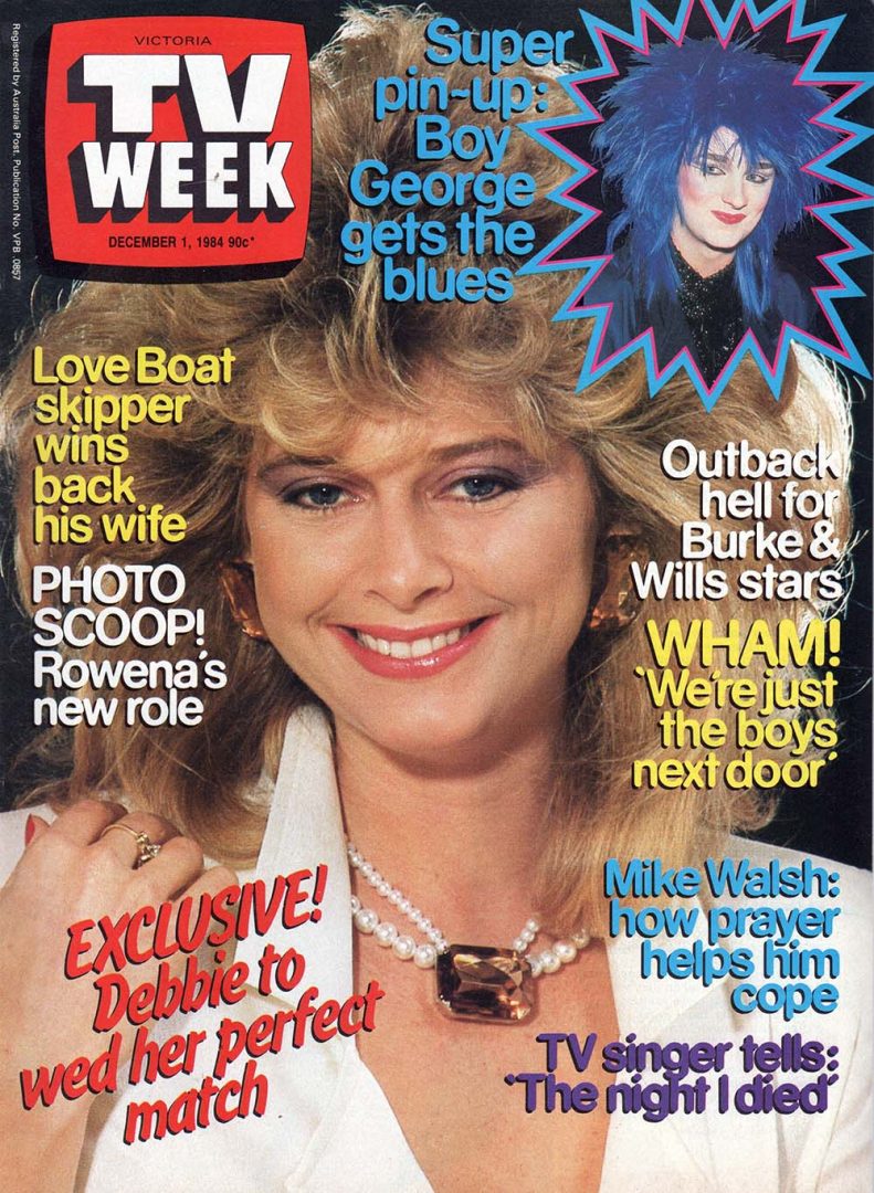 TV Week - 1st December 1984 - Debbie Newsome On Cover