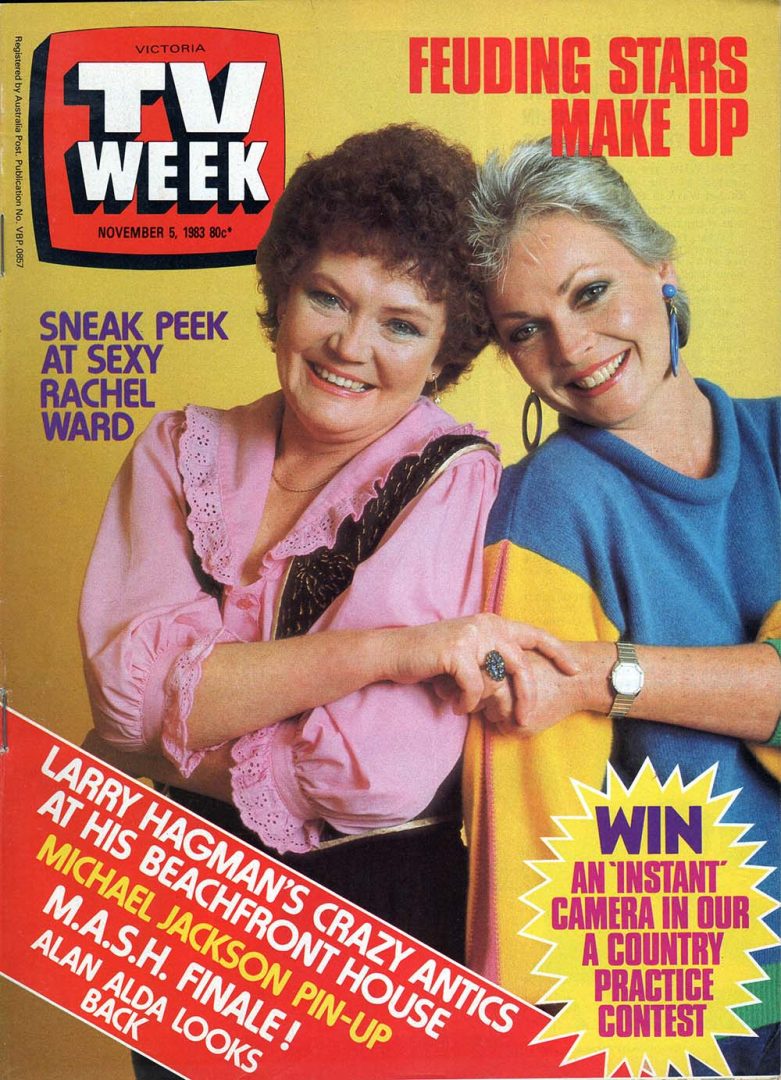 TV Week - 22nd October 1983 - Leila Hayes And Rowena Wallace Of Sons And Daughters On Cover