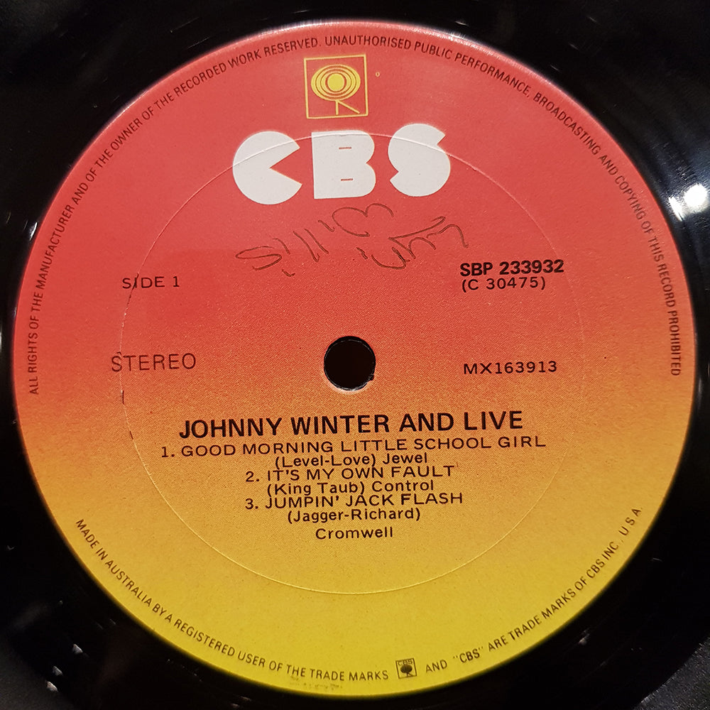 Live Johnny Winter And