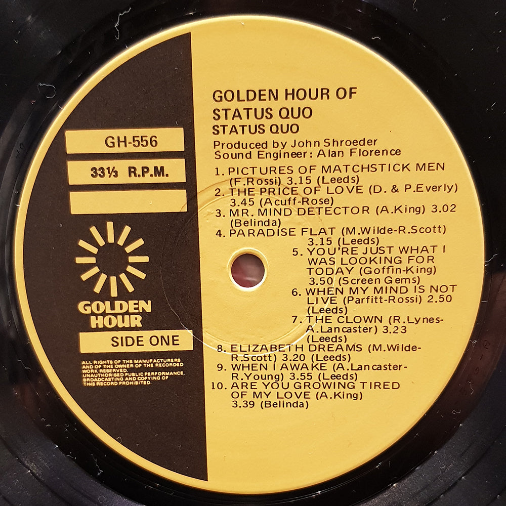 Golden Hour Of Status Quo