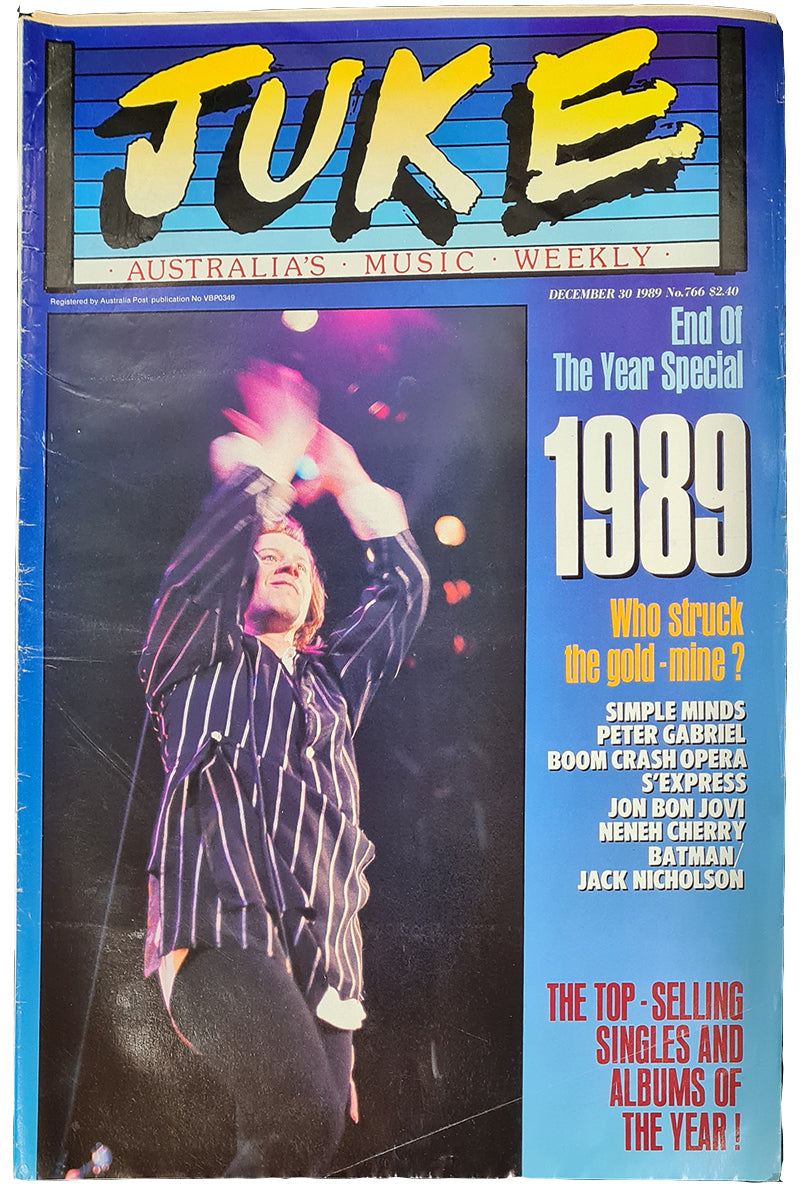 Juke - 30th December 1989 - Issue #766 - Jim Kerr On Cover