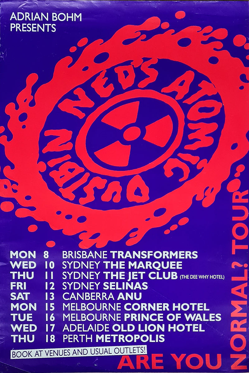 &#39;Are You Normal?&#39; 1993 Australian Tour Promo Poster