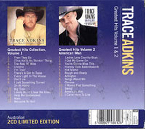 ADKINS-- TRACE - Greatest Hits Volume 1 &amp; 2 - 2