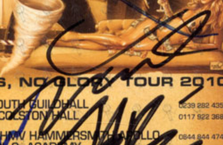 AIRBOURNE - No Guts. No Glory. Signed UK Tour Flyer - 4