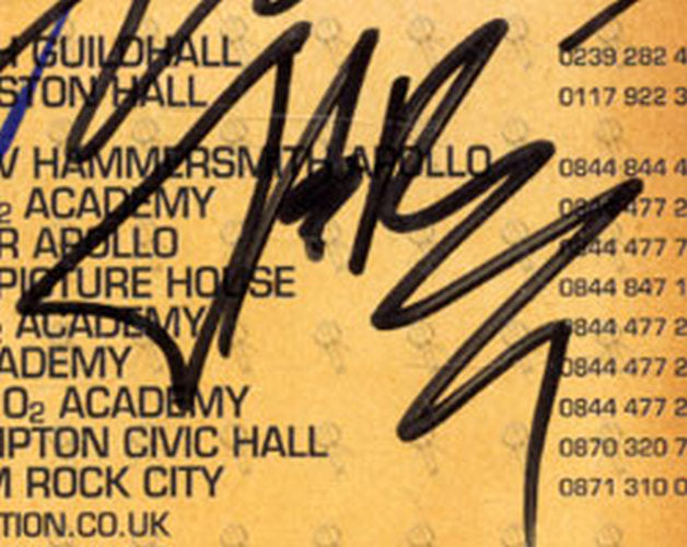 AIRBOURNE - No Guts. No Glory. Signed UK Tour Flyer - 6