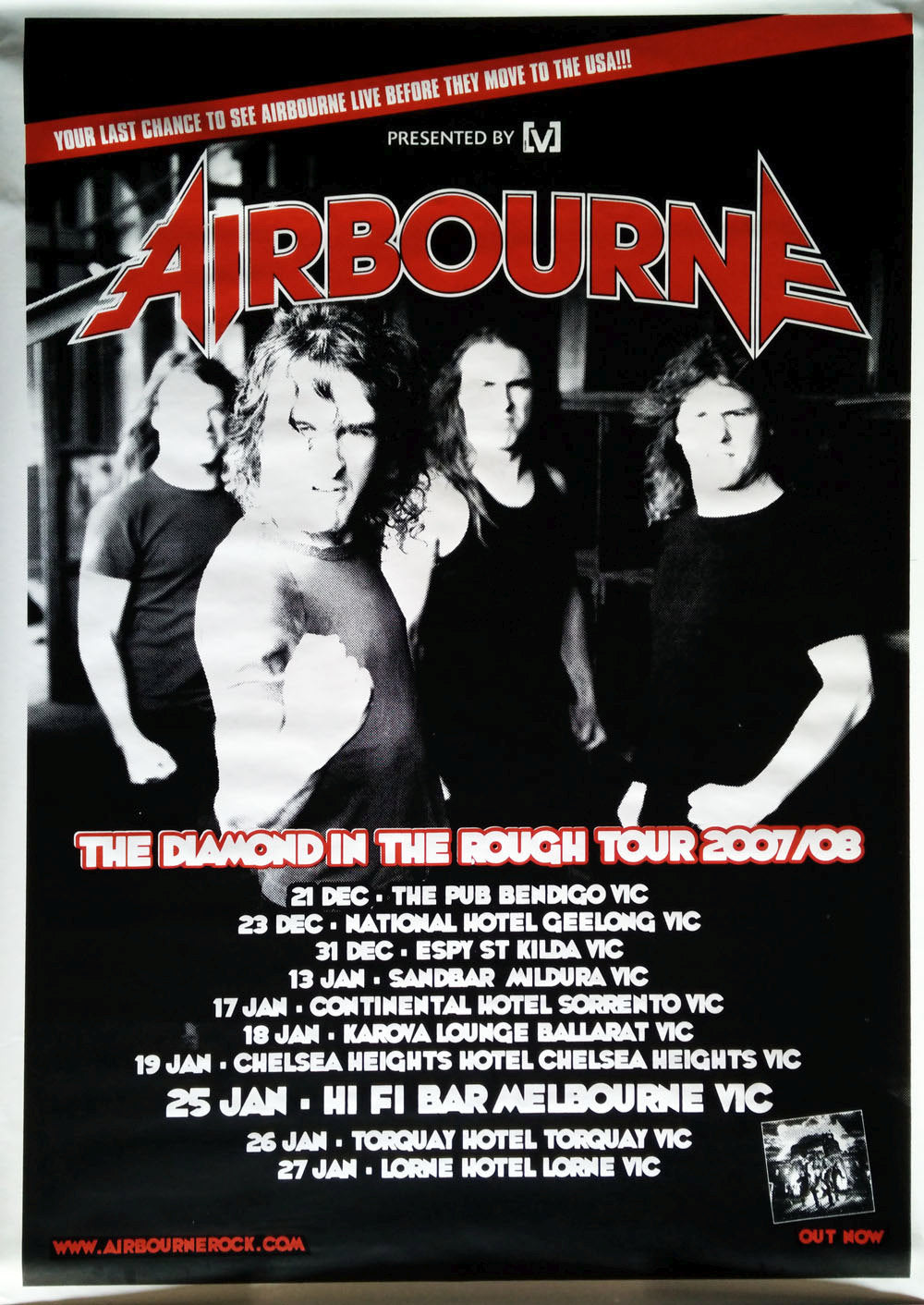 AIRBOURNE - The Diamond In The Rough 2007/08 Australian Tour - 1