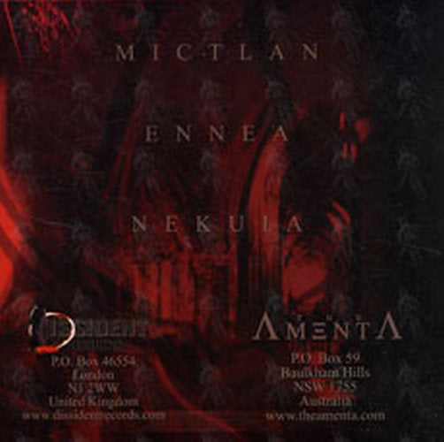 AMENTA-- THE - Mictlan - 2