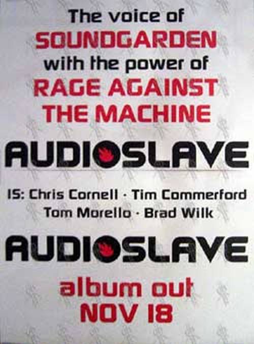 AUDIOSLAVE - &#39;Audioslave&#39; Album Poster - 1