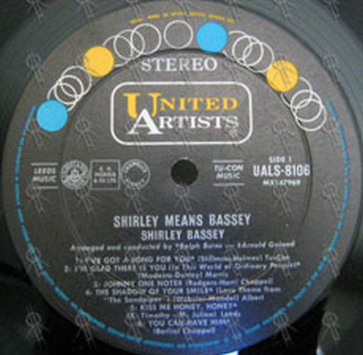 BASSEY-- SHIRLEY - Shirley Means Bassey - 3