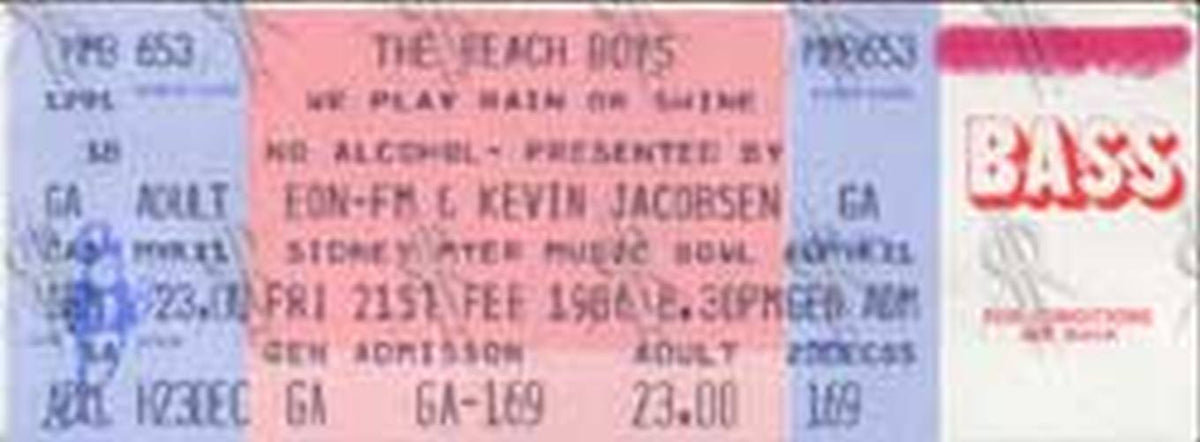 BEACH BOYS-- THE - Sidney Myer Music Bowl