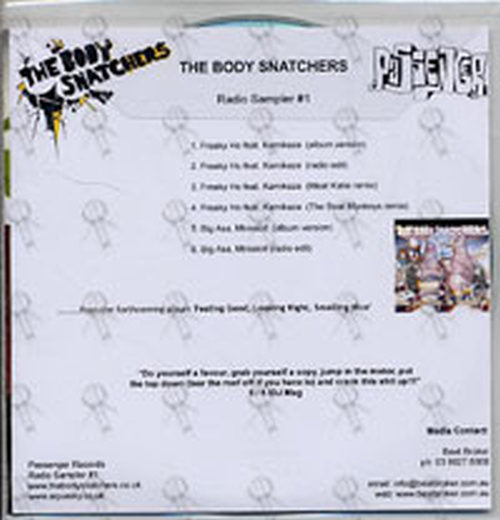 BODY SNATCHERS featuring KAMIKAZE-- THE - Radio Sampler #1 - 2