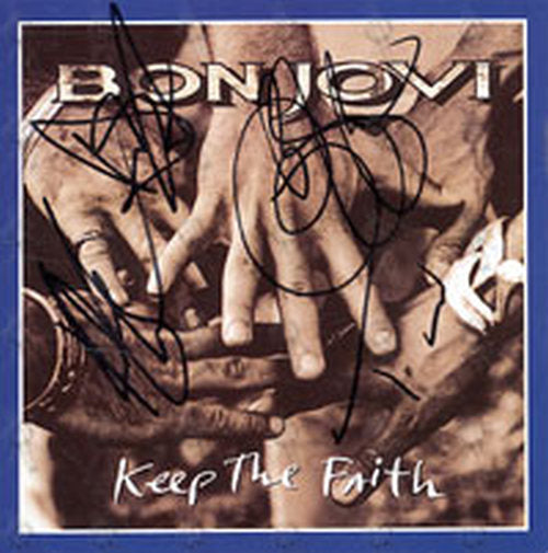 BON JOVI - &#39;Keep The Faith&#39; Promo Postcard - 1