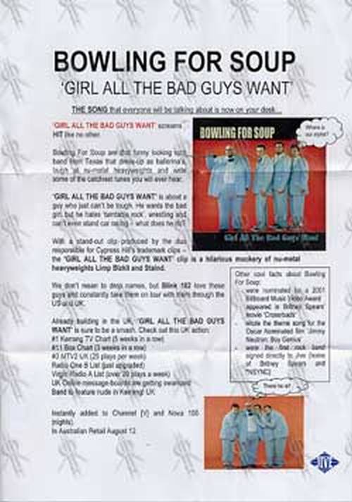 BOWLING FOR SOUP - Girl All The Bad Guys Want - 3