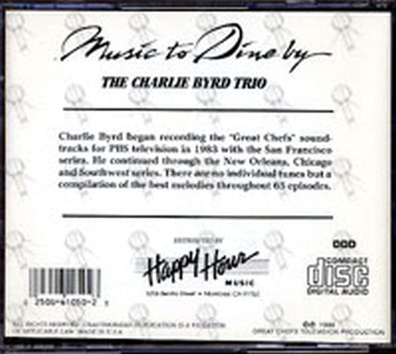 BYRD TRIO-- THE CHARLIE - Music To Dine By - 2