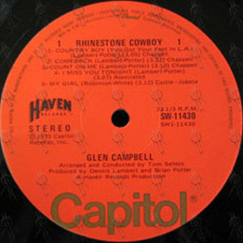 CAMPBELL-- GLEN - Rhinstone Cowboy - 3