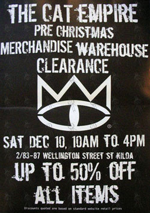 CAT EMPIRE-- THE - &#39;Merchandise Clearance&#39; - 1