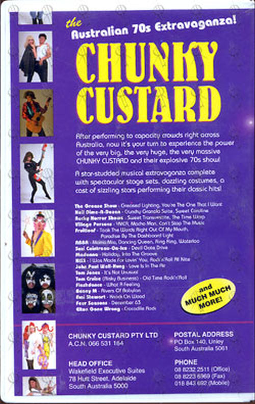 CHUNKY CUSTARD - The Australian 70s Extravaganza! Volume 2 - 2