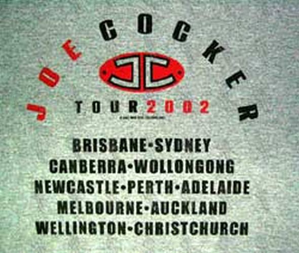 COCKER-- JOE - Grey Australasian Tour T-Shirt - 4