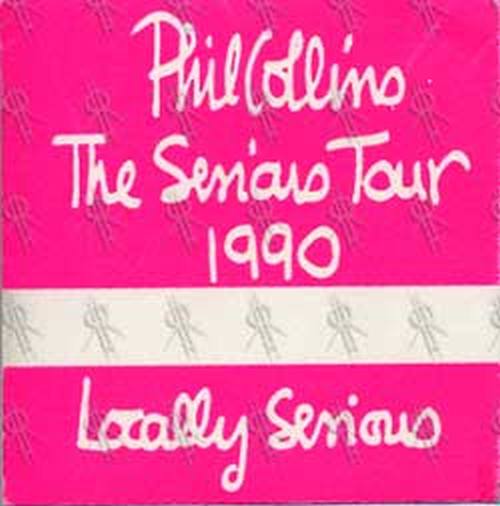 COLLINS-- PHIL - &#39;The Serious Tour&#39; 1990 Pass - 1