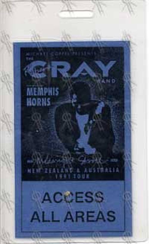 CRAY-- ROBERT - New Zealand &amp; Australia 1991 Tour Access All Areas Laminate - 1