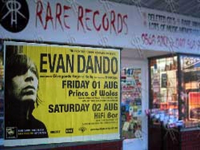 DANDO-- EVAN - Prince Of Wales / Hifi Bar Melbourne August 2003 Shows Poster - 2