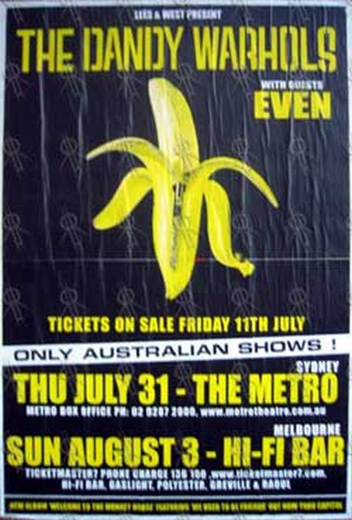 DANDY WARHOLS-- THE - 2003 Australian Tour 2-Show (Sydney &amp; Melbourne) Poster - 1