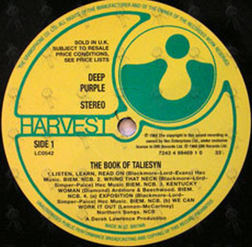 DEEP PURPLE - The Book Of Taliesyn - 4