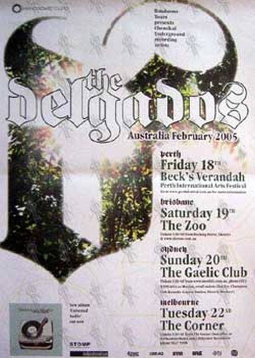 DELGADOS-- THE - &#39;Australia February 2005&#39; Tour Poster - 1