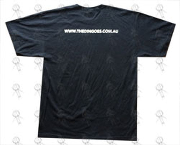 DINGOES-- THE - &#39;Tracks&#39; 2010 Bird Design Oz Tour Black T-Shirt - 3