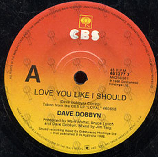 DOBBYN-- DAVE - Love You Like I Should - 2