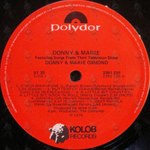 DONNY &amp; MARIE - Featuring Songs From Their Television Show - 3