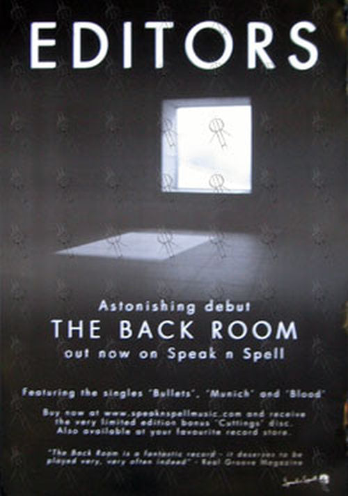 EDITORS - &#39;The Back Room&#39; Album Poster - 1