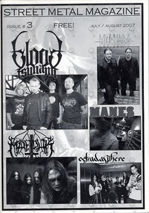 ESTRADASPHERE -- MARDUK -- BLOOD TSUNAMI -- MANES -- M - &#39;Street Metal Magazine&#39; - Issue #3 - July/August 2007 - 1