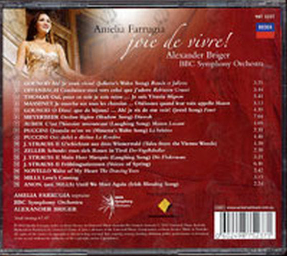 FARRUGIA-- AMELIA - Joie De Vivre! - 2