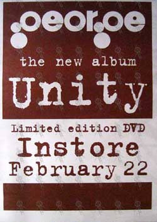 GEORGE - &#39;Unity&#39; Album Poster - 1