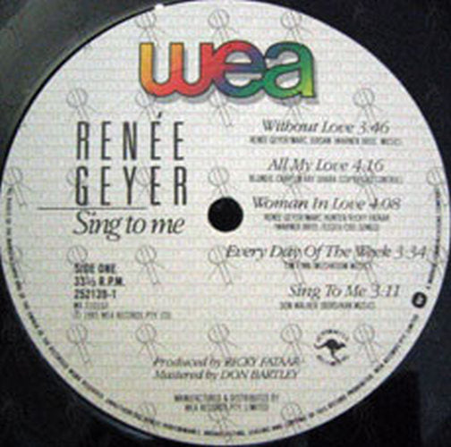 GEYER-- RENEE - Sing To Me - 4