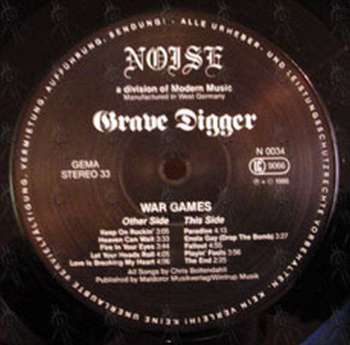 GRAVE DIGGER - War Games - 3