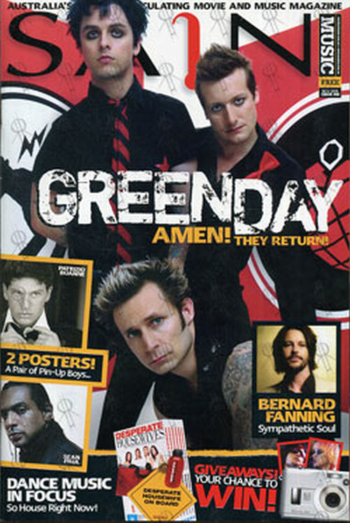 GREEN DAY - &#39;Sain&#39; - November 2005 - Green Day On Cover - 1