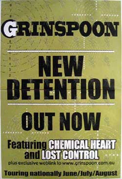 GRINSPOON - &#39;New Detention&#39; Album Poster - 1