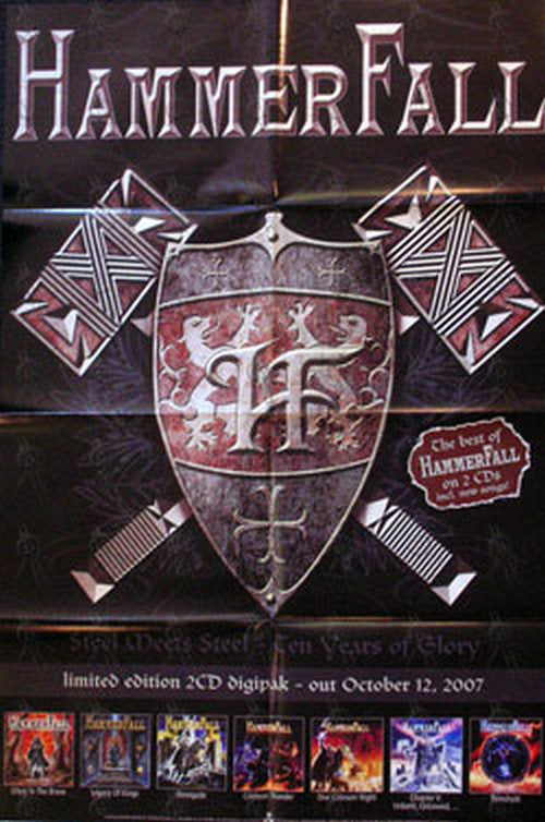 HAMMERFALL - &#39;The Best Of Hammerfall&#39; Album Promo Poster - 1