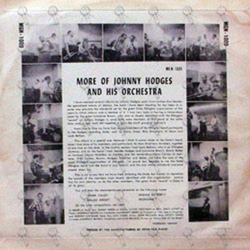 HODGES-- JOHNNY - More Of Johnny Hodges And His Orchestra - 2